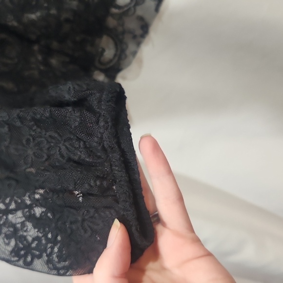 Elegant Black and Gold Lace Top - Picture 2 of 13